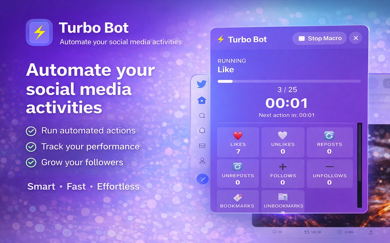 Social Media Turbo Bot Extension